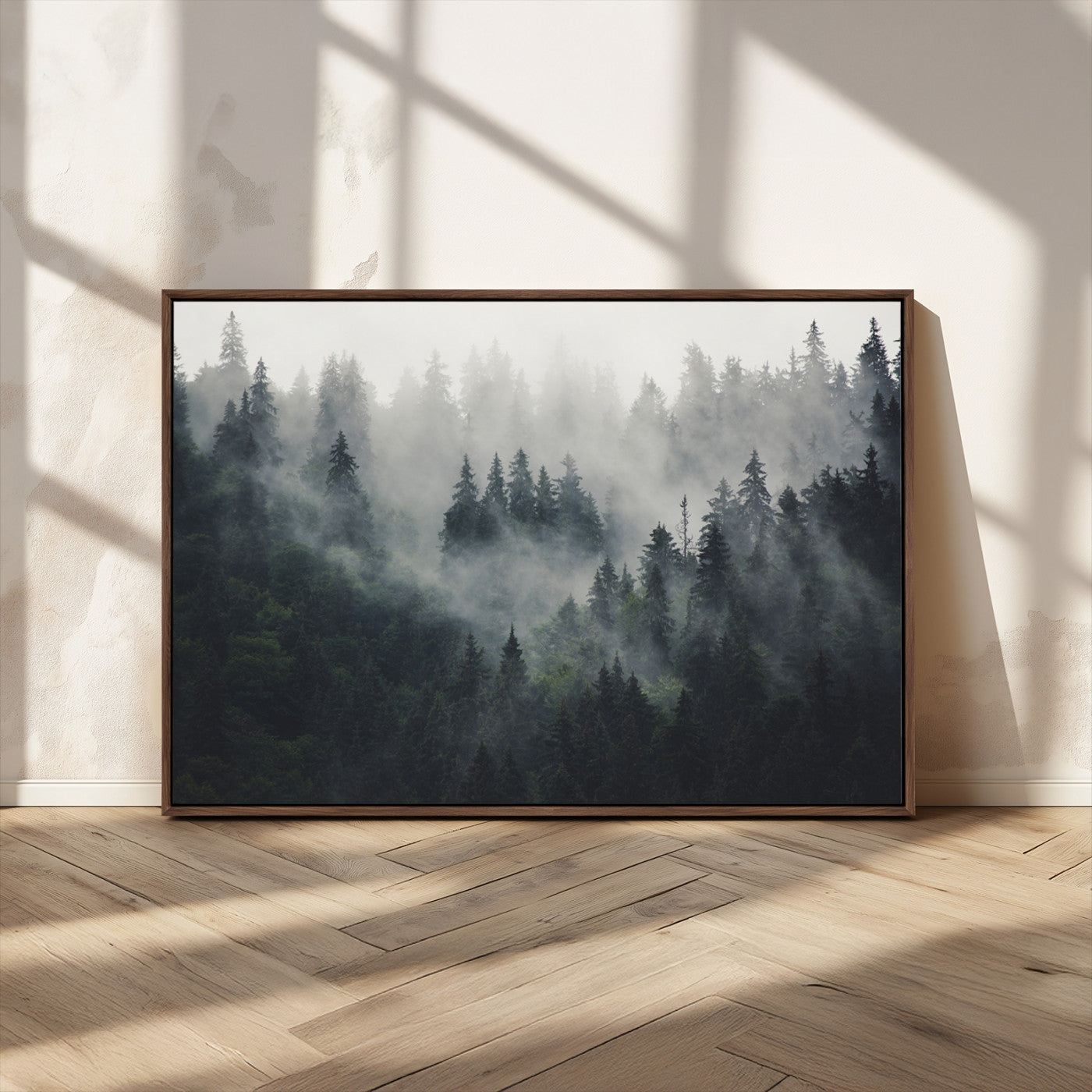Nature Wall Decor - Serene Triptych Nature Print – Woodland