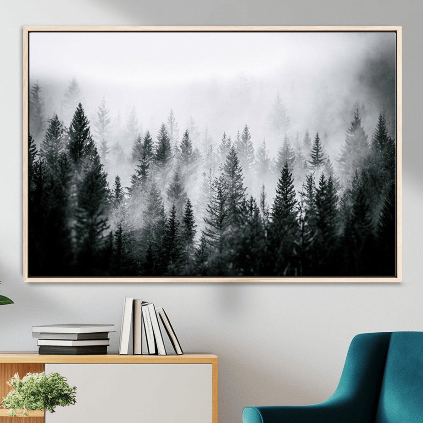 Elk Photography Wall Art Canvas Print, Framed Mountain
