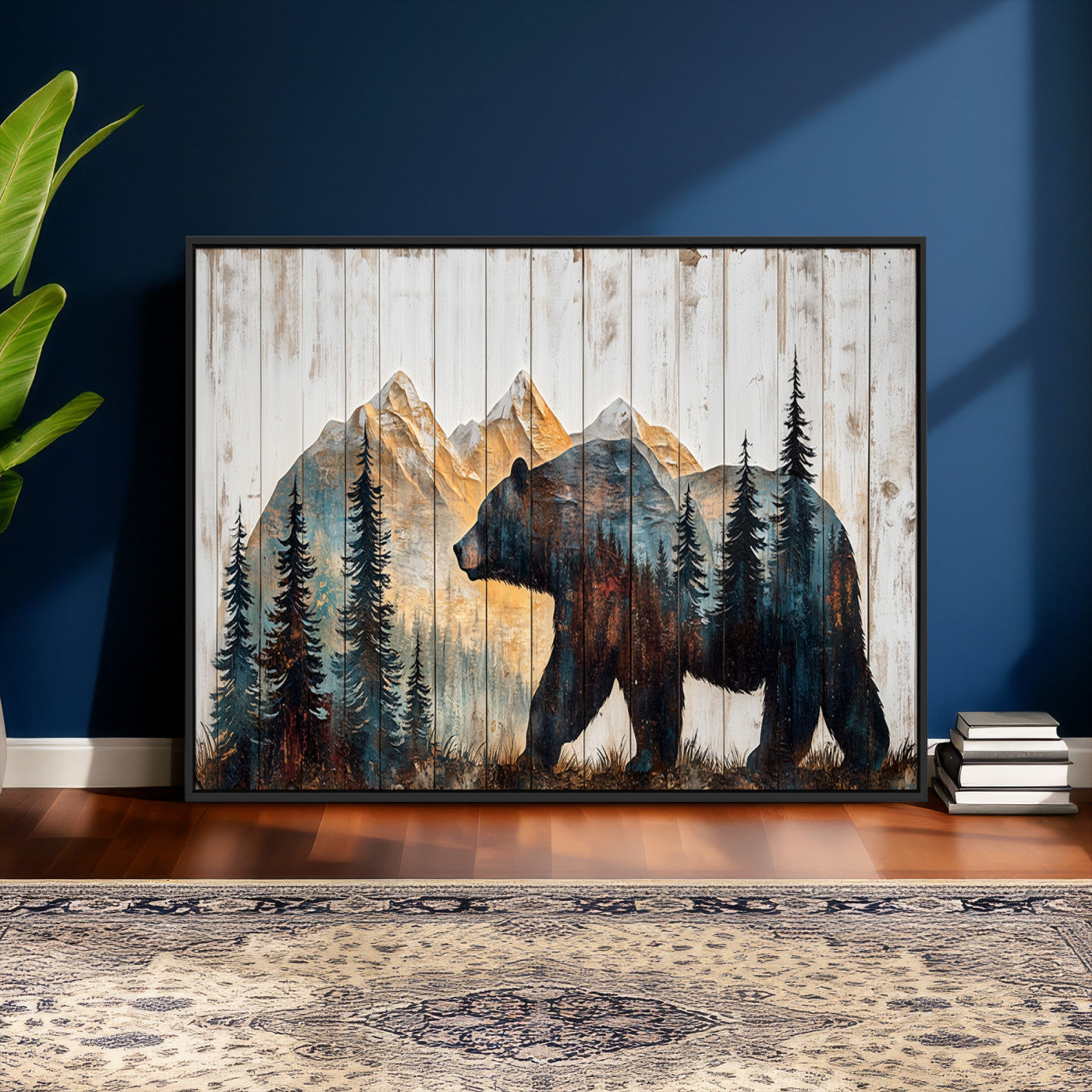 Rustic Bear Wall Art - Grizzly 399 Bear Wall Art - Mountain