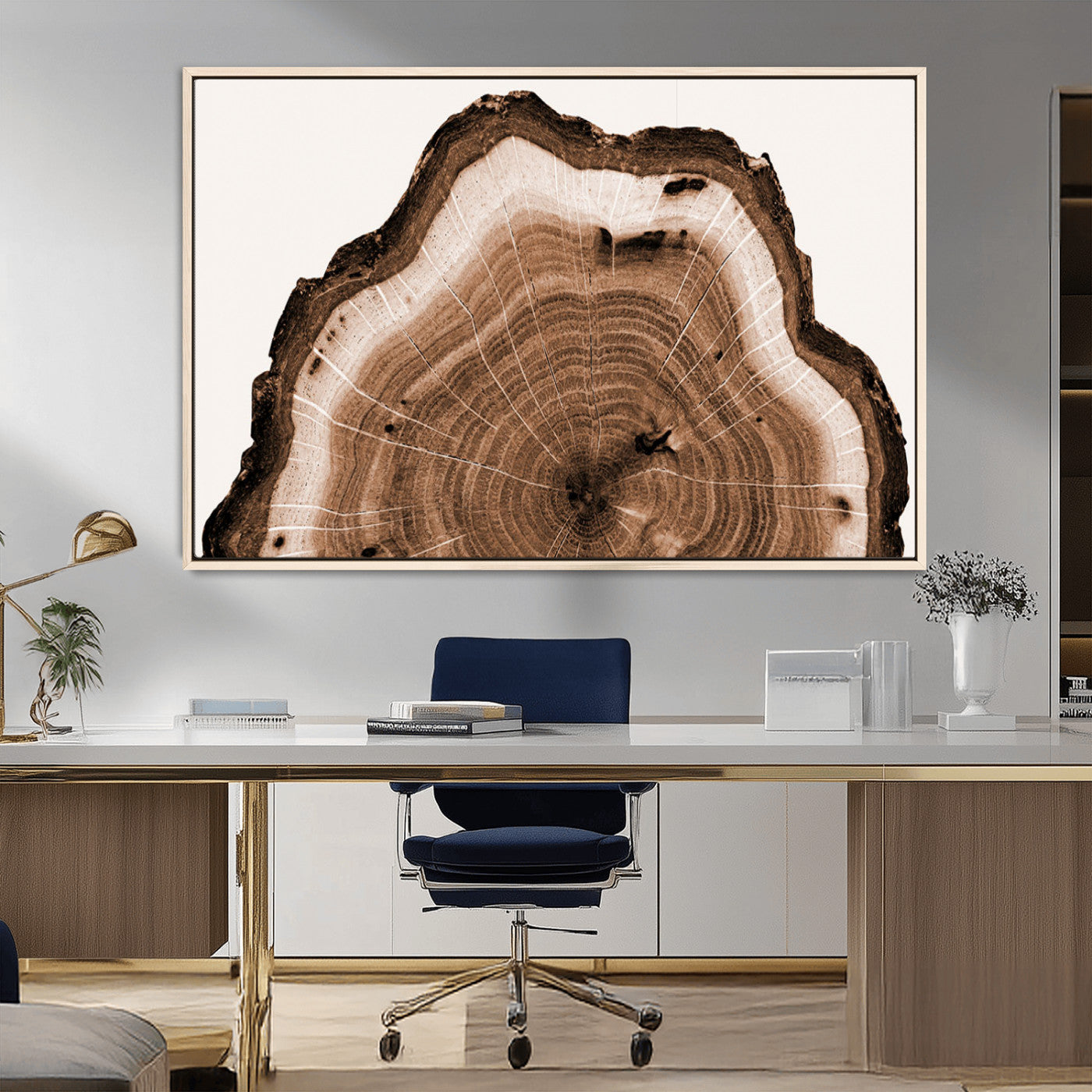 Rustic Wood Rings Wall Art | Nature-Inspired Tree Ring