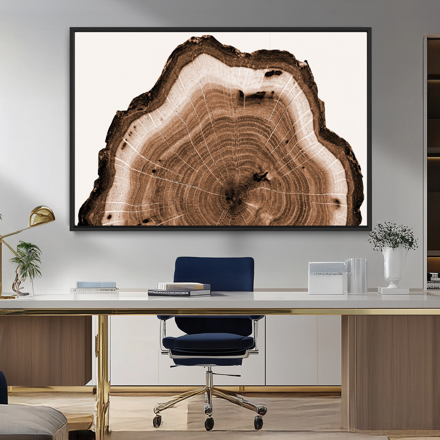Rustic Wood Rings Wall Art | Nature-Inspired Tree Ring