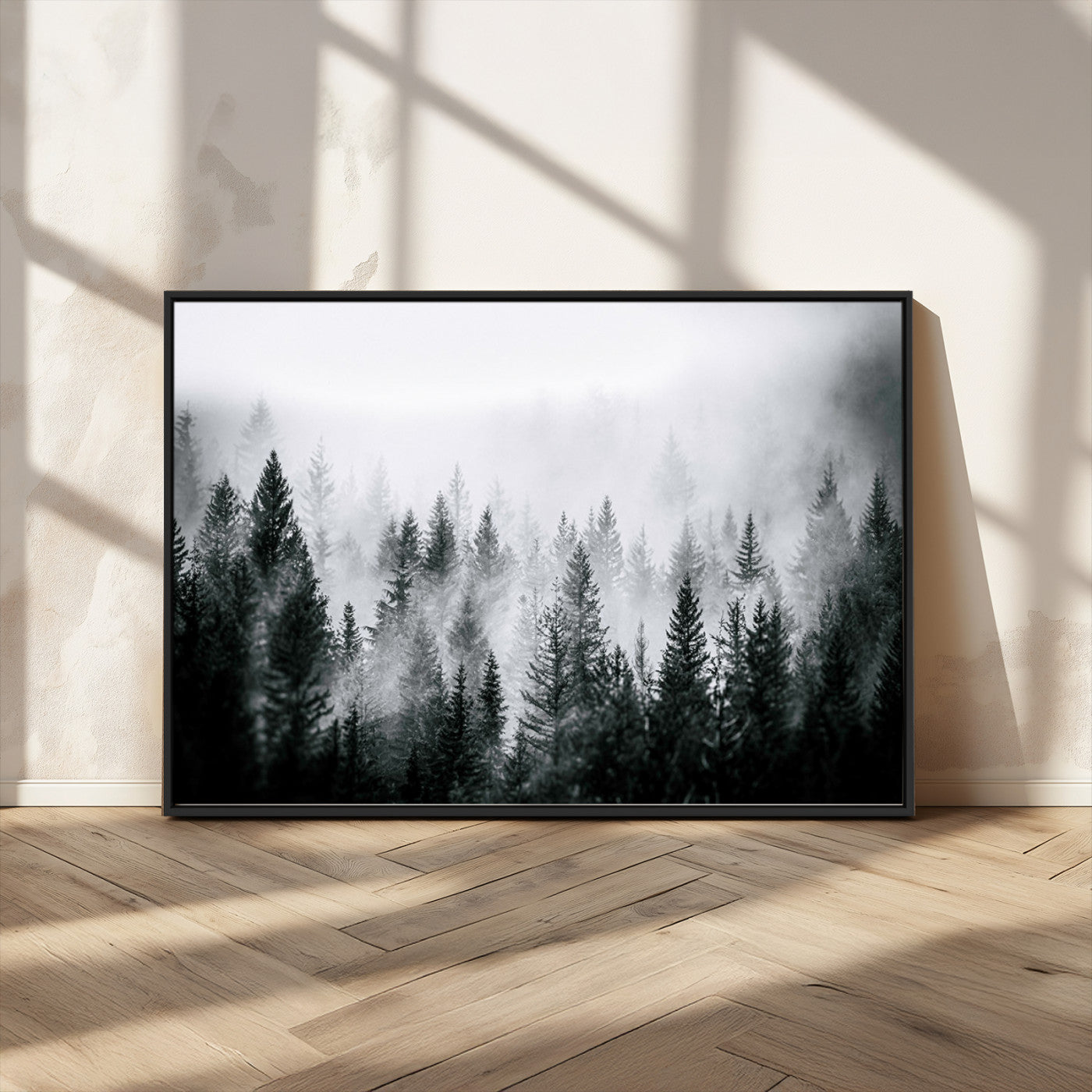 Elk Wall Art Canvas Print – Framed Mountain Wildlife Art