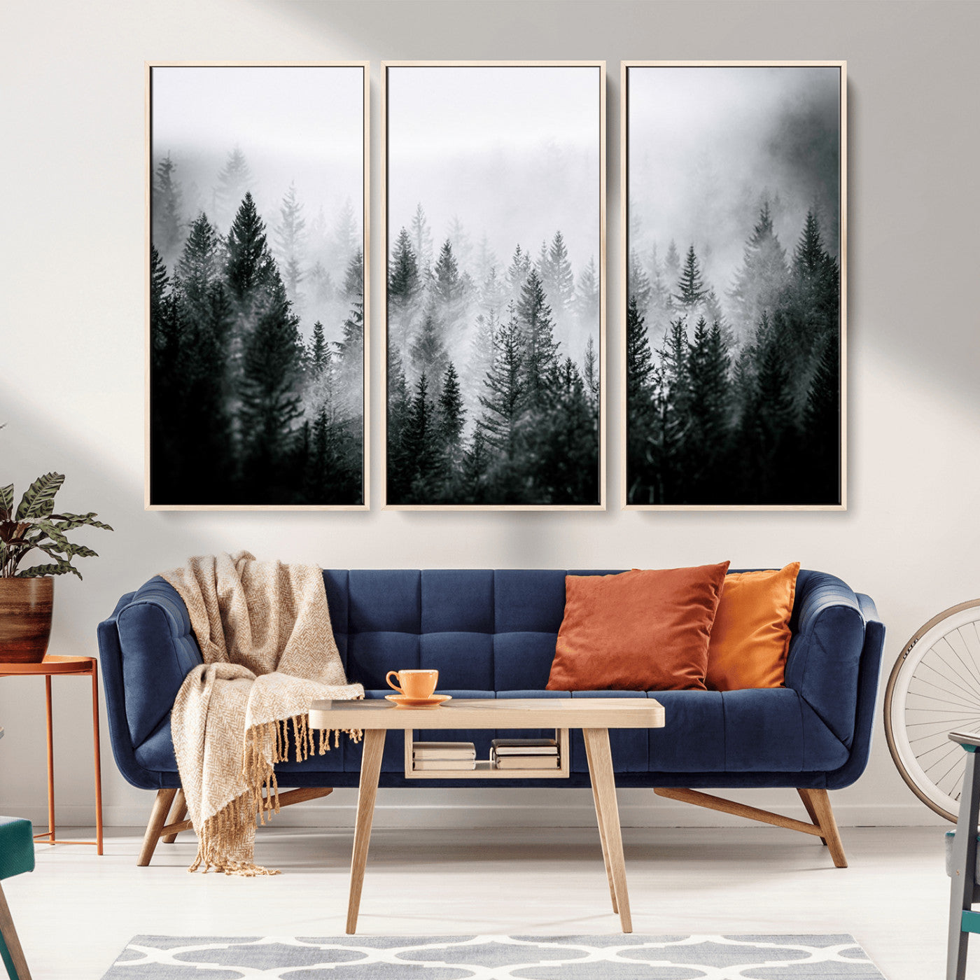 Mountain Elk Wall Art Canvas Print – Framed Rustic Wildlife