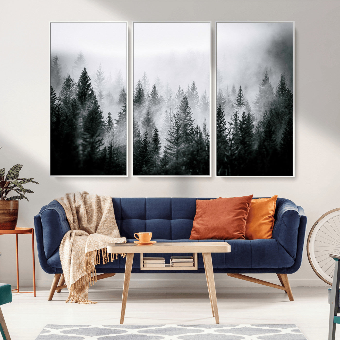 Mountain Elk Wall Art Canvas Print – Framed Rustic Wildlife