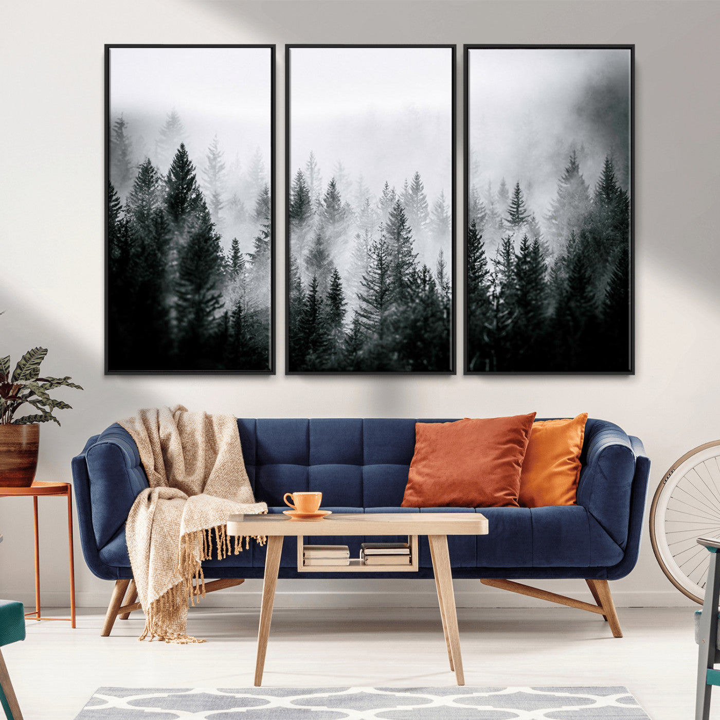 Mountain Elk Wall Art Canvas Print – Framed Rustic Wildlife