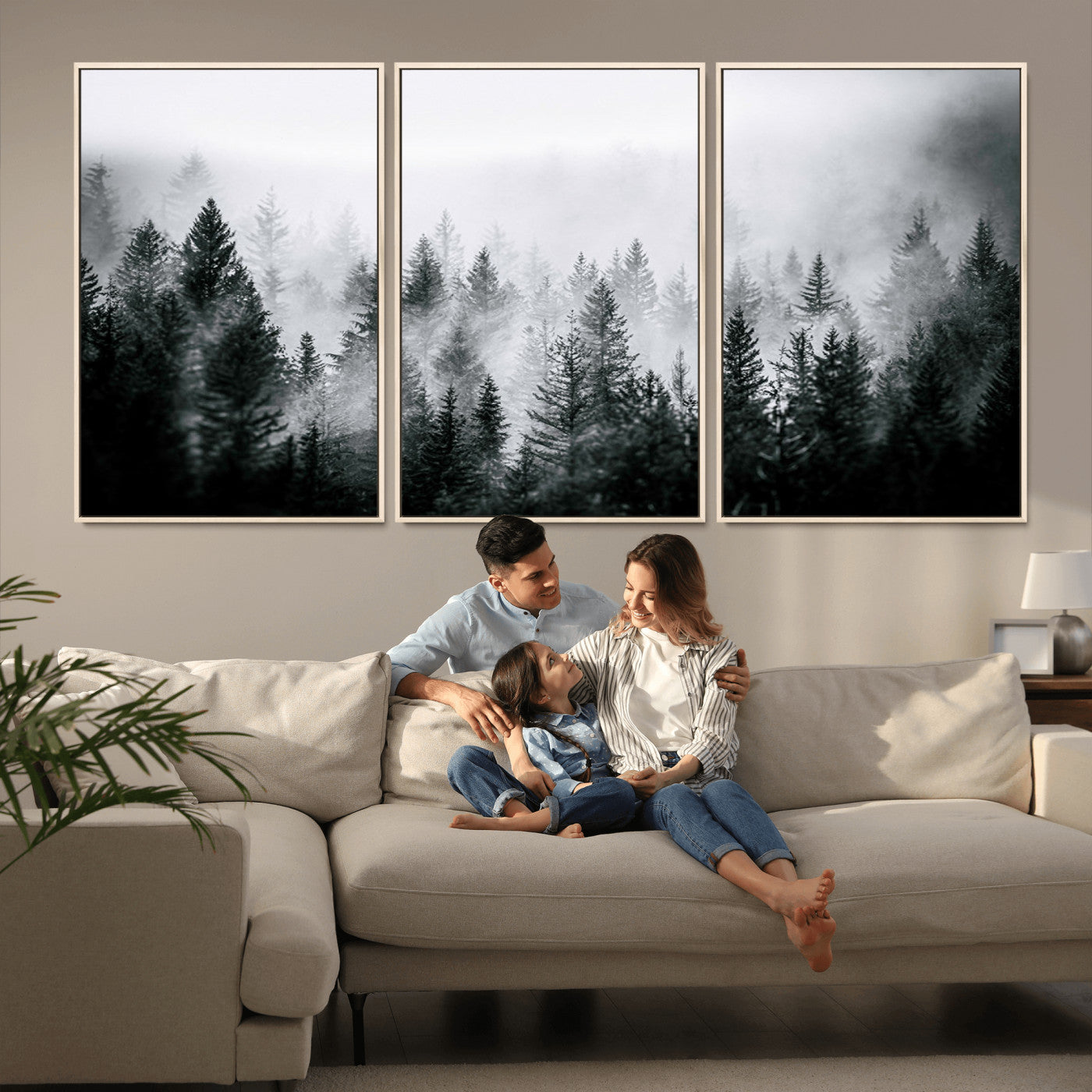 Elk Wall Art Canvas Print – Framed Mountain Wildlife Art