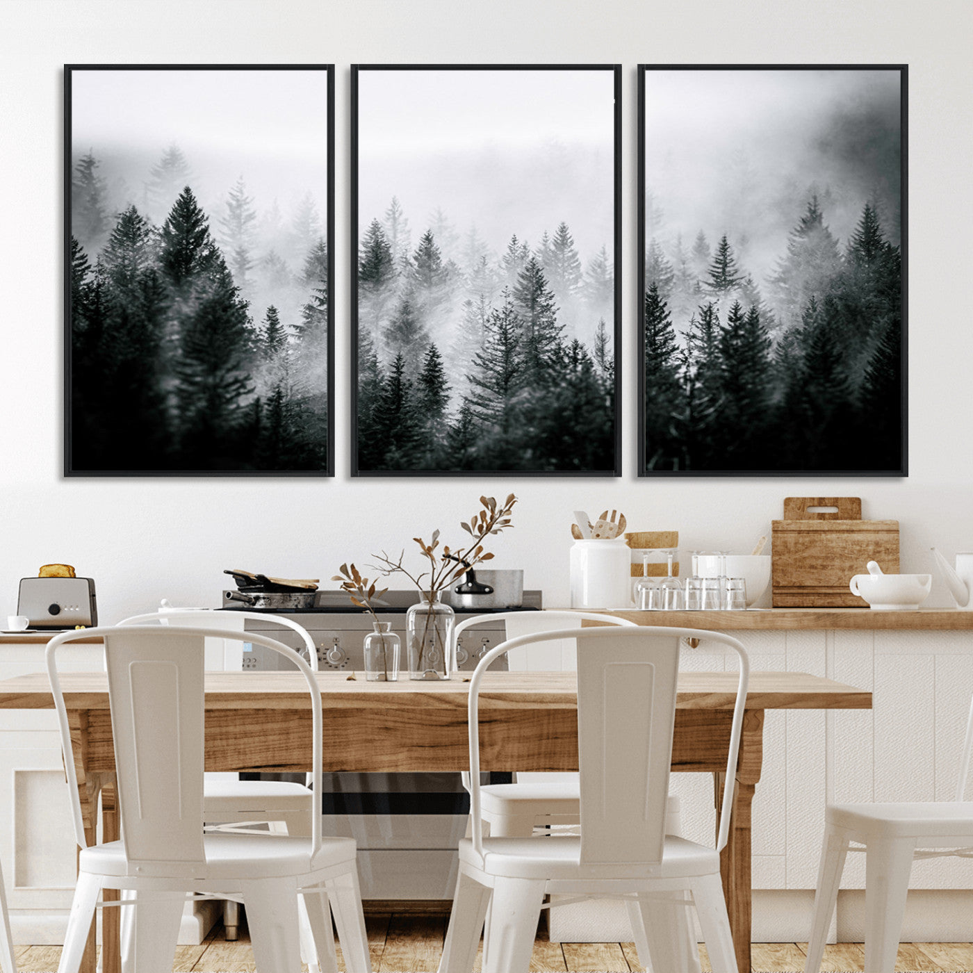 Mountain Elk Wall Art Canvas Print – Framed Rustic Wildlife