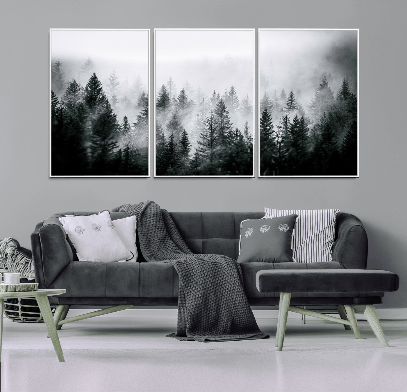 Mountain Elk Wall Art Canvas Print – Framed Rustic Wildlife