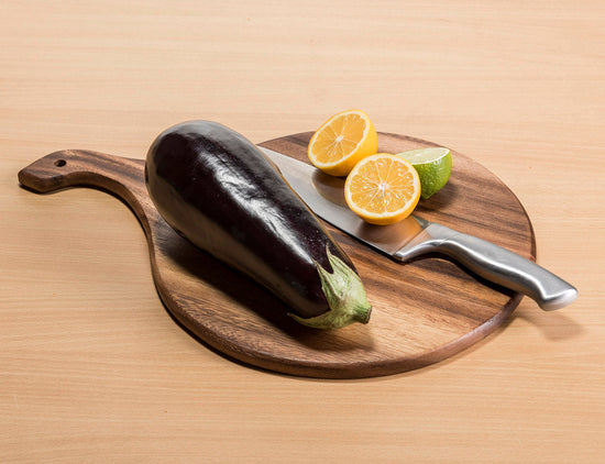 Round Cutting / Charcuterie Board, stylish serving piece for cheese, appetizers and home entertaining