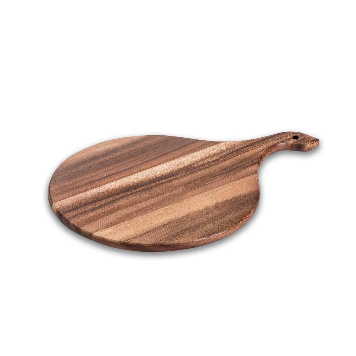 Acacia Wood Cutting / Charcuterie Board - Round, charcuterie serving board for entertaining, cheese boards and hostess gifts