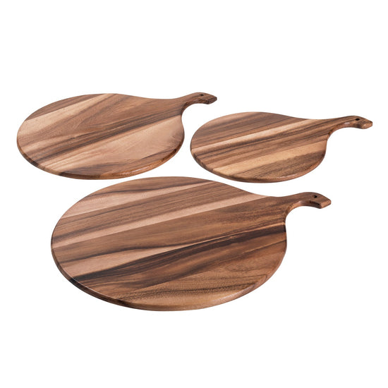 Acacia Wood Cutting/ Charcuterie Board - Medium Round, charcuterie board gift for entertaining, wine nights and special occasions