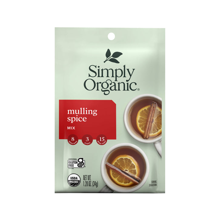 Mulling Spice Mix, Certified Organic, Vegan, Kosher, 1.2 Oz