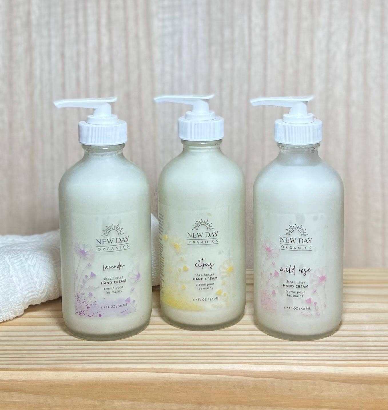 Shea Butter | Hand & Body Cream | Frosted Glass Bottle