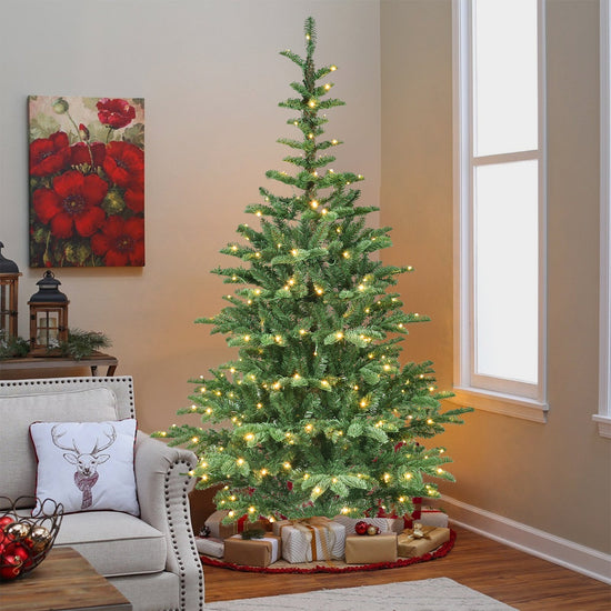 8ft Pre-Lit Christmas Tree with 500 Warm LED Lights