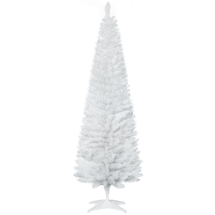 HOMCOM 6' Artificial Pencil Christmas Tree, Christmas tree for living room, entryway or seasonal display