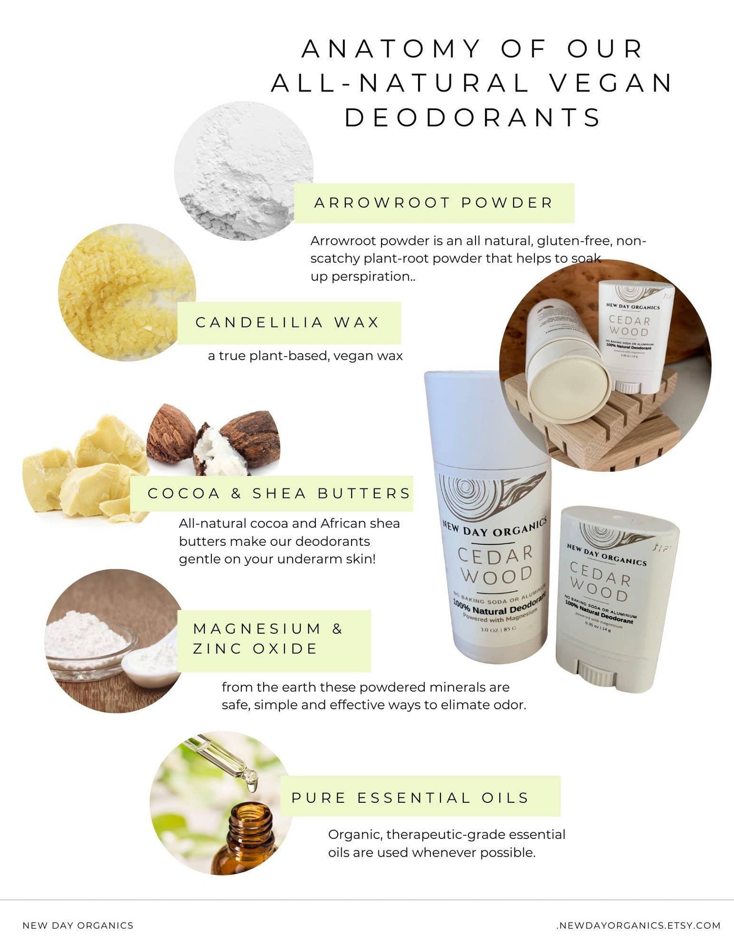All-Natural Deodorant | No Aluminum | No Baking Soda | Vegan