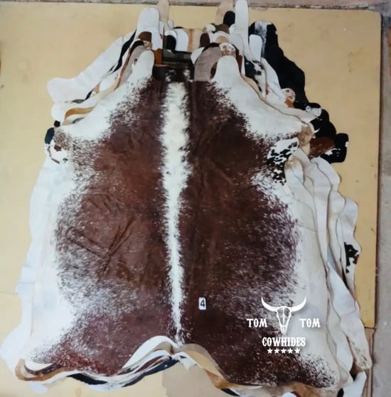Cowhide Rug Combo Set Large Size 3 pcs Approx. 6x6 Feet