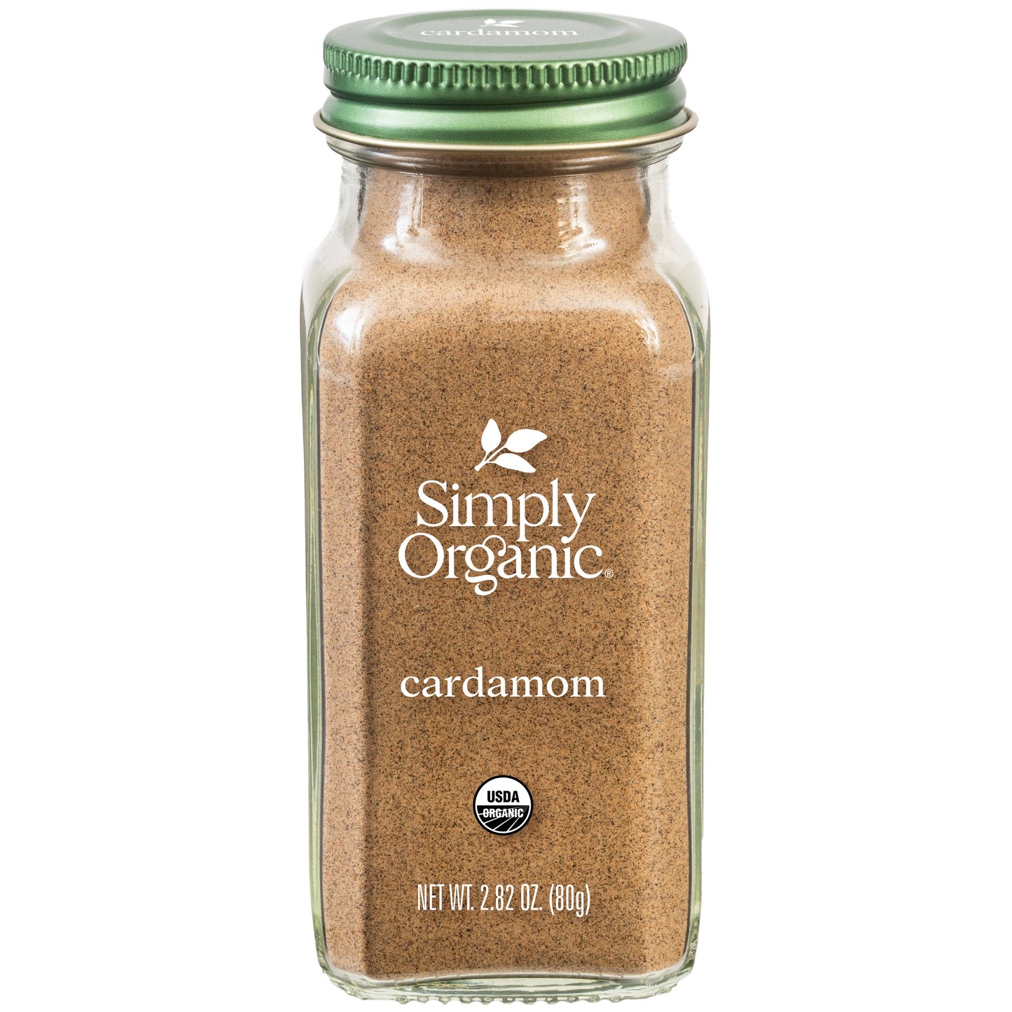 Pure Ground Cardamom, Certified Organic, Kosher, 2.82 Oz
