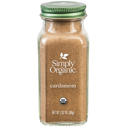 Pure Ground Cardamom, Certified Organic, Kosher, 2.82 Oz