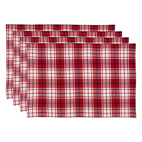 Fennco Style Holiday Plaid Cotton Table Runner 16" W x 72" L — decorative tabletop piece for home entertaining