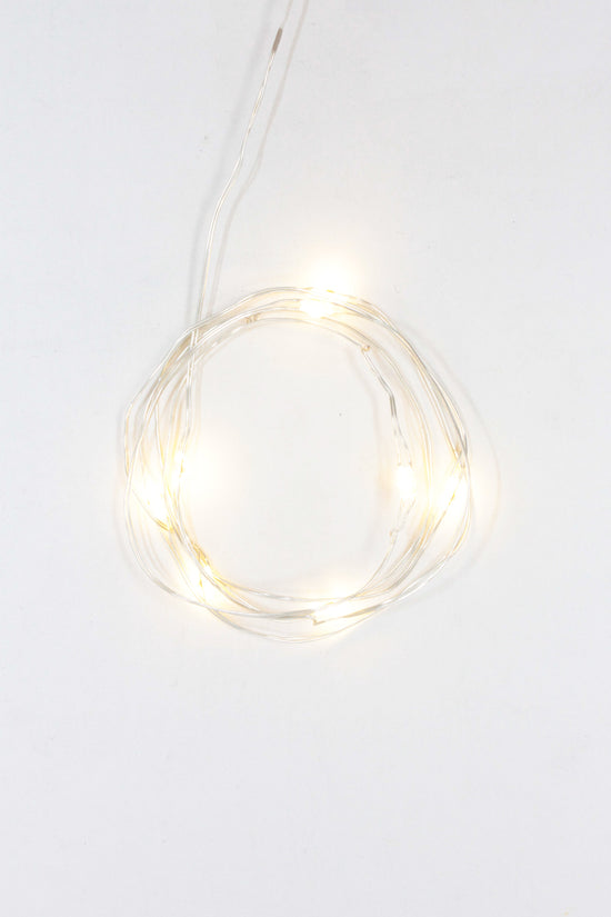 Pack of 10 Twinkle LED Bottle Cork Lights - Warm White (Bottle Not Included)