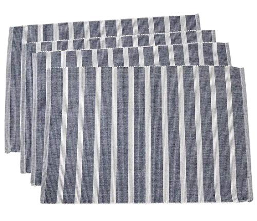 Bellaria Collection Ribbed Tassel Reversible Table Linen Tablecloth