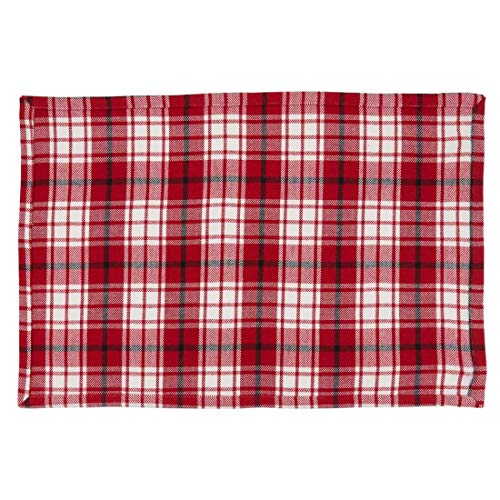 Fennco Style Holiday Plaid Cotton Table Runner 16" W x 72" L — dining table decor for home entertaining seasonal decorating choice