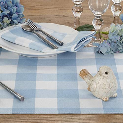 Buffalo Plaid Collection Classic Checked Cotton Blend Table Linens