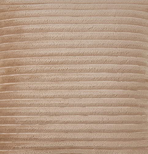 Plush Faux Rabbit Fur Throw Pillow 18" W x 18" L – Cushion for Couch, Bedroom, Living Room and Office Décor