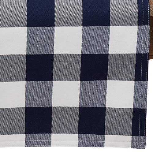 Buffalo Plaid Collection Classic Checked Cotton Blend Table Linens