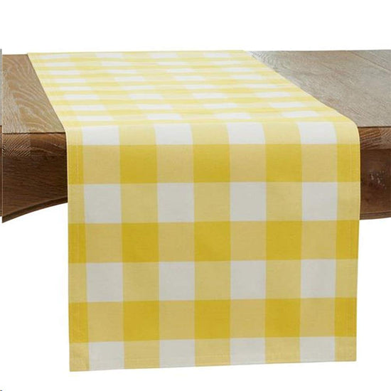 Buffalo Plaid Collection Classic Checked Cotton Blend Table Linens