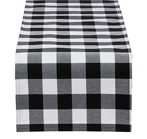 Buffalo Plaid Collection Classic Checked Cotton Blend Table Linens