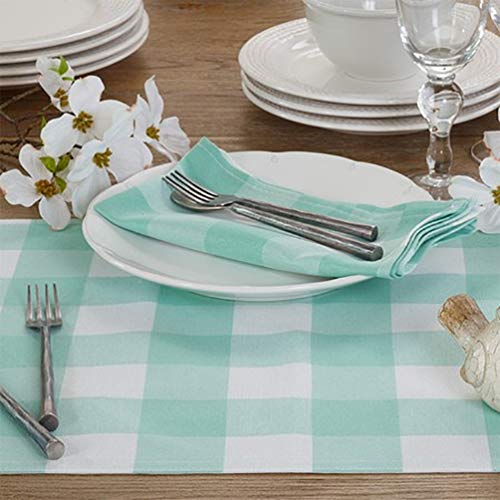 Buffalo Plaid Collection Classic Checked Cotton Blend Table Linens