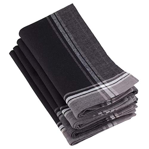 Contemporary Stripe Border Design Cotton Tablecloth