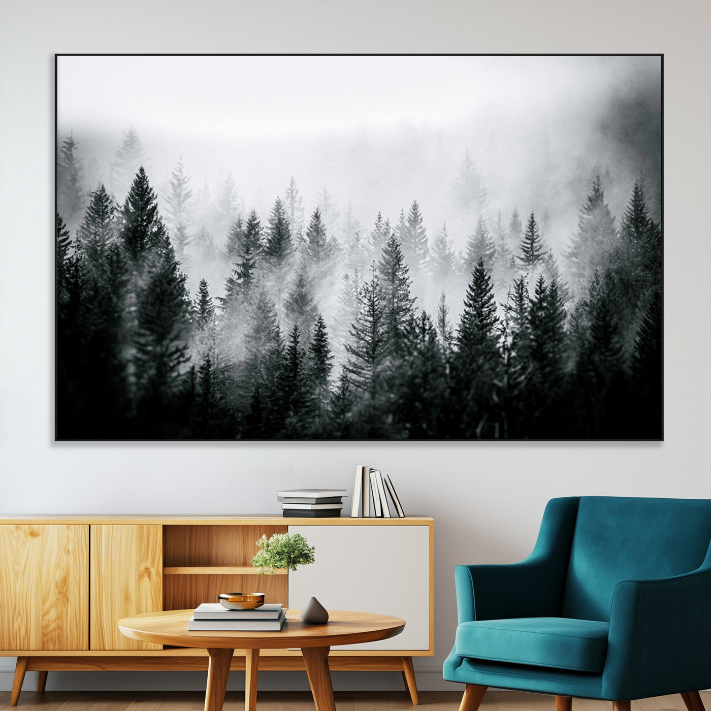 Mountain Elk Wall Art Canvas Print – Framed Rustic Wildlife
