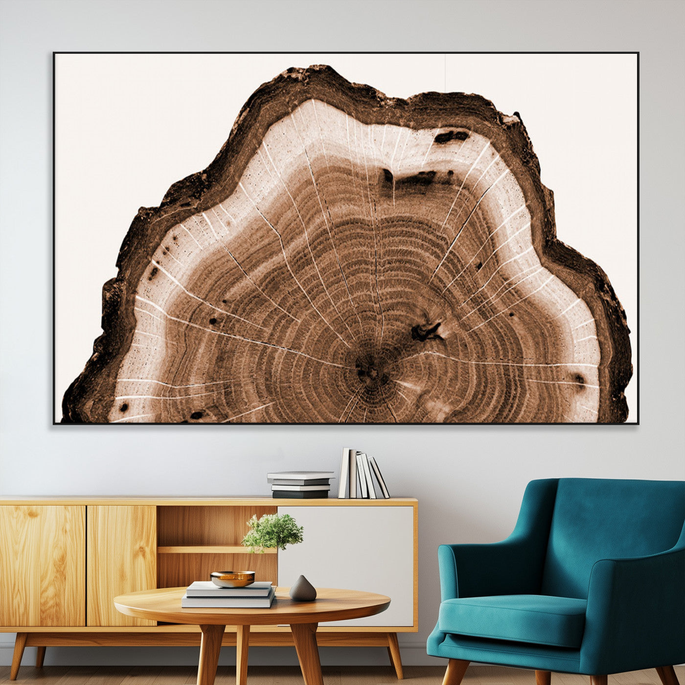 Rustic Wood Rings Wall Art | Nature-Inspired Tree Ring