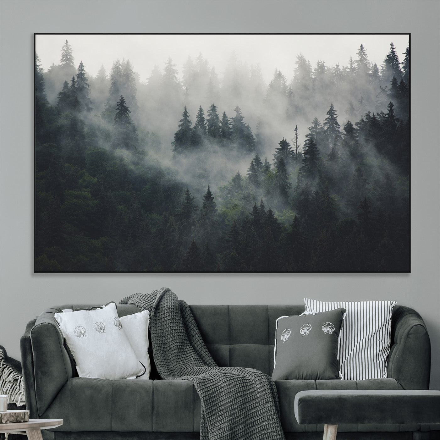 Nature Wall Decor - Serene Triptych Nature Print – Woodland