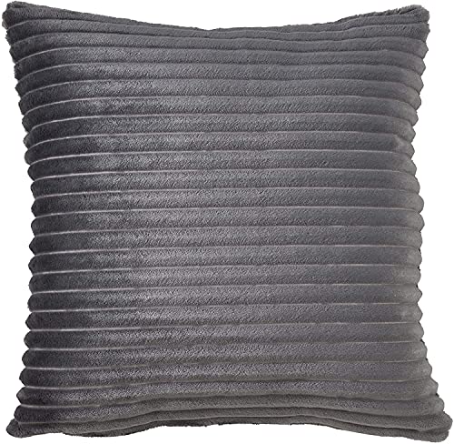 Plush Faux Rabbit Fur Throw Pillow 18" W x 18" L – Cushion for Couch, Bedroom, Living Room and Office Décor