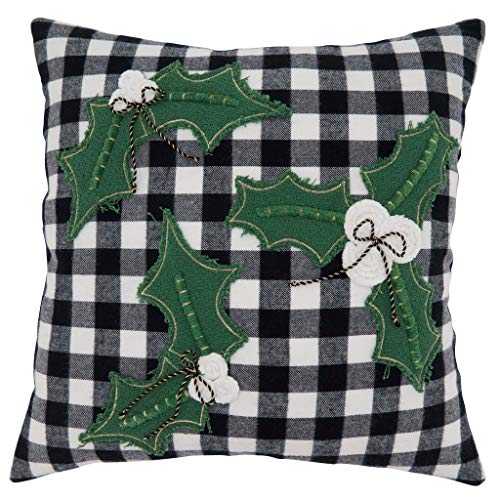 Fennco Styles Buffalo Plaid Christmas Collection Decorative Throw Pillow - Holiday Cushion for Home Décor, Couch, Living Room, Bedroom