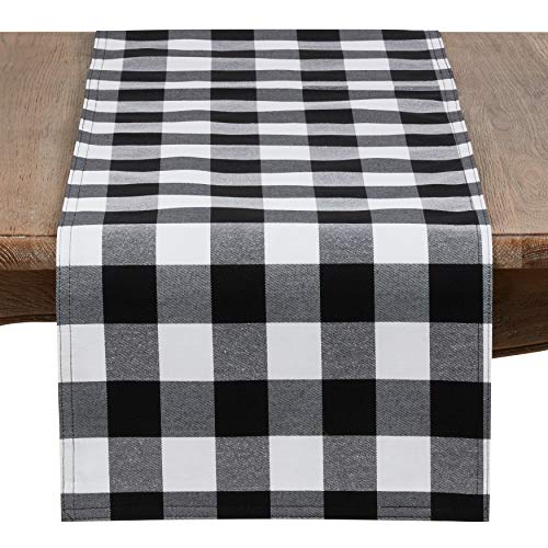 Buffalo Plaid Collection Classic Checked Cotton Blend Table Linens