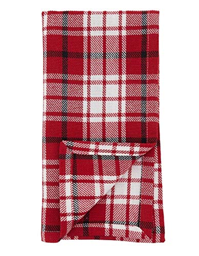 Fennco Style Holiday Plaid Cotton Table Runner 16" W x 72" L — table decor for gatherings holidays and entertaining