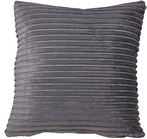 Plush Faux Rabbit Fur Throw Pillow 18" W x 18" L – Cushion for Couch, Bedroom, Living Room and Office Décor