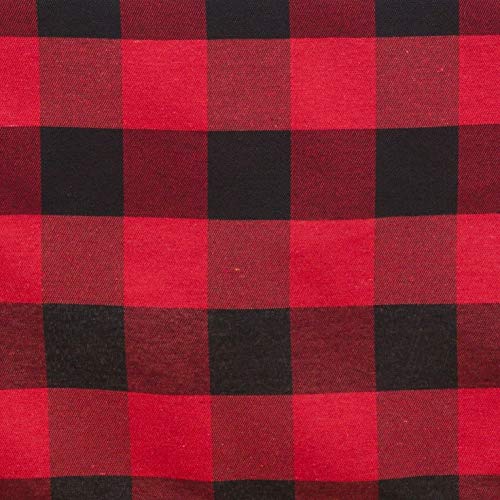 Buffalo Plaid Collection Classic Checked Cotton Blend Table Linens