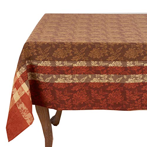 Thanksgiving Holidays Autumn Leaves Print Cotton Tablecloth