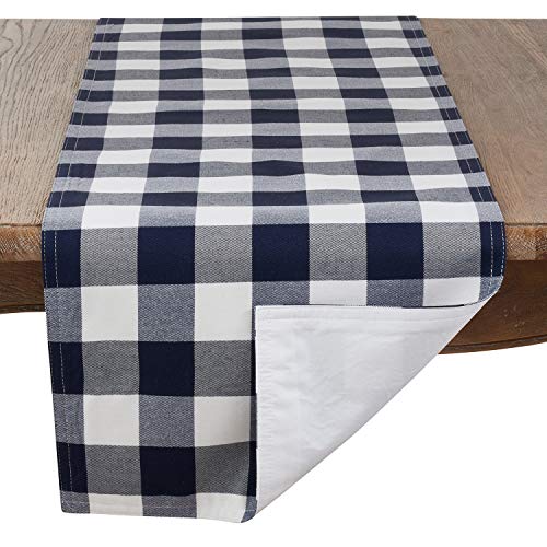 Buffalo Plaid Collection Classic Checked Cotton Blend Table Linens