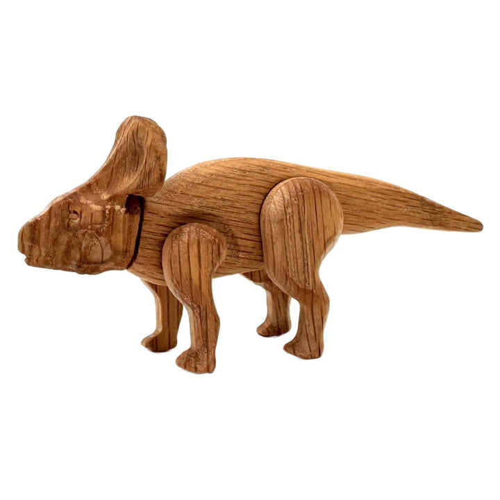 Wooden Protoceratops Dinosaur with Magnetic Joints