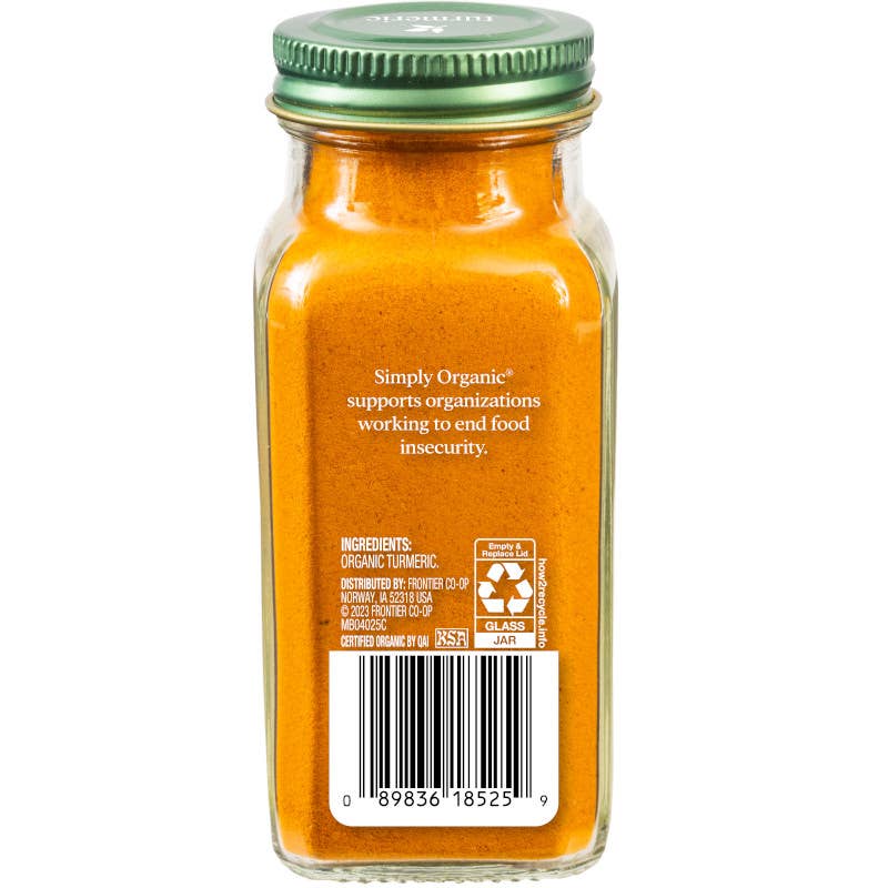 Simply Organic Turmeric Root, Certified Organic