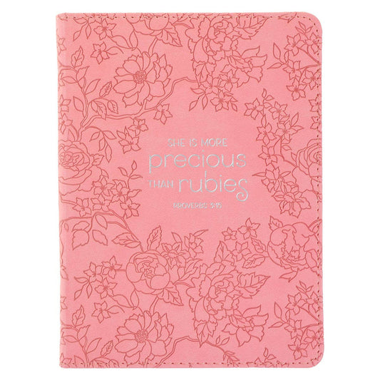 Journal Handy Pink More Precious Than Rubies Prov. 3:15