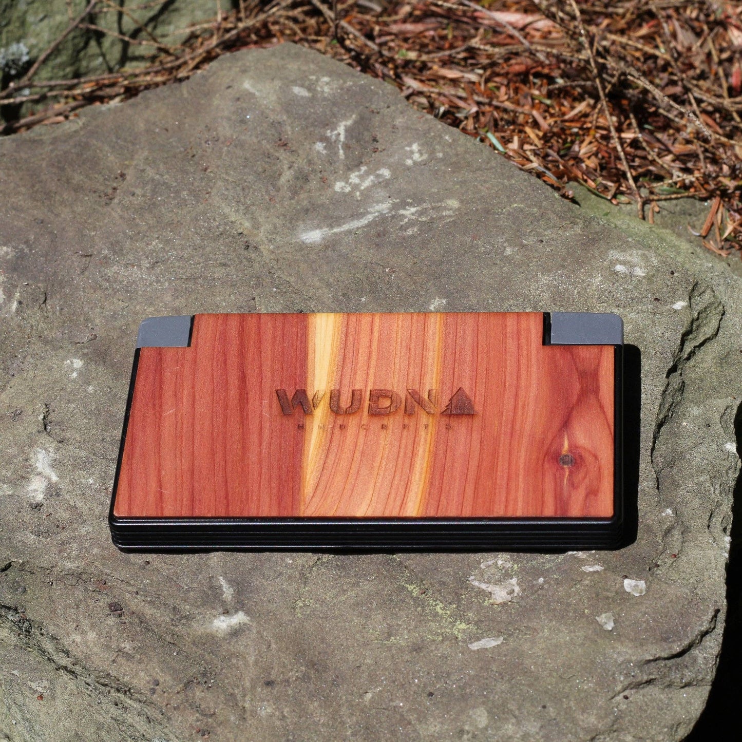 Slim Dual Wooden Power Bank – Ultra-Slim Portable Charger with Dual USB Output