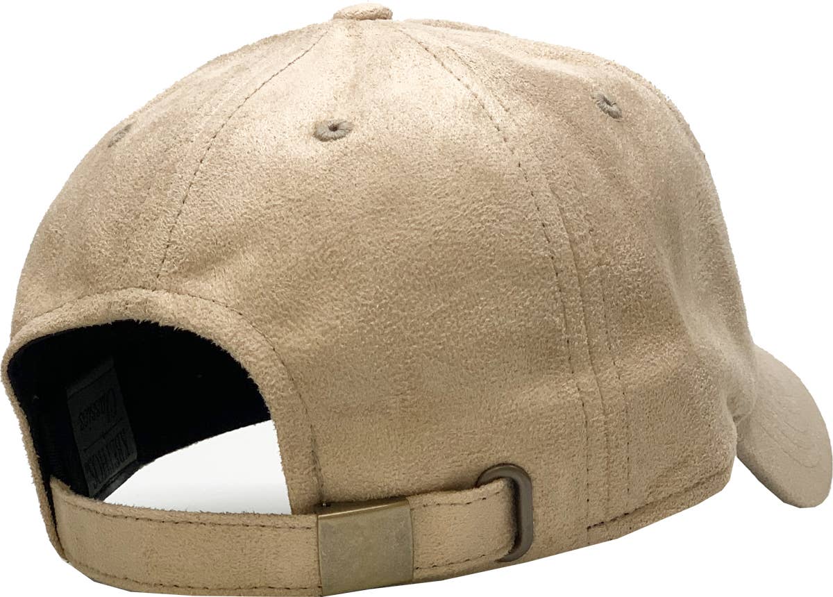 SUEDE BASEBALL CAP
